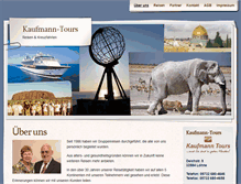 Tablet Screenshot of kaufmanntours.de